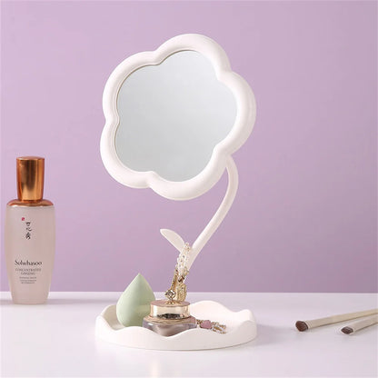 Aesthetic Sunflower Makeup Mirror – Perfect Desktop Vanity Decor
