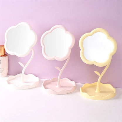 Aesthetic Sunflower Makeup Mirror – Perfect Desktop Vanity Decor